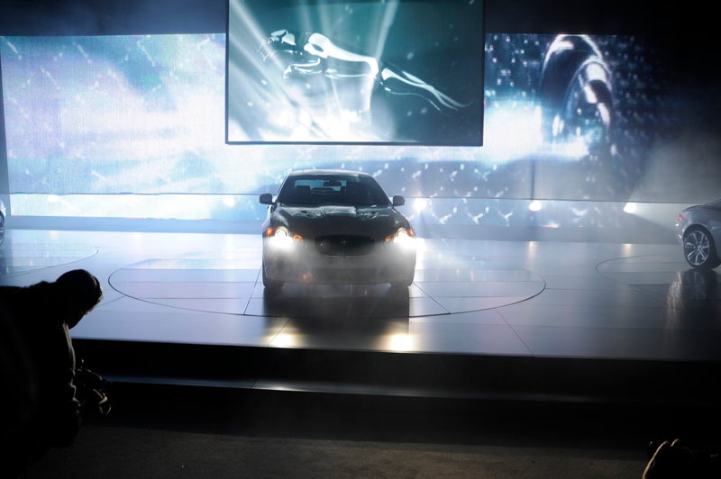 Illustration for article titled 2010 Jaguar XFR Launched Amid Dry Ice, Lasers